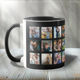 Mug Garde de collage photo carré tendance 24