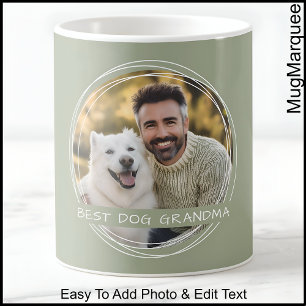 Mug Garde de Message Photo Modèle Grand-mère Vert C22