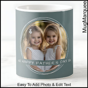 Mug Garde souvenir de message photo modèle Père Gris C