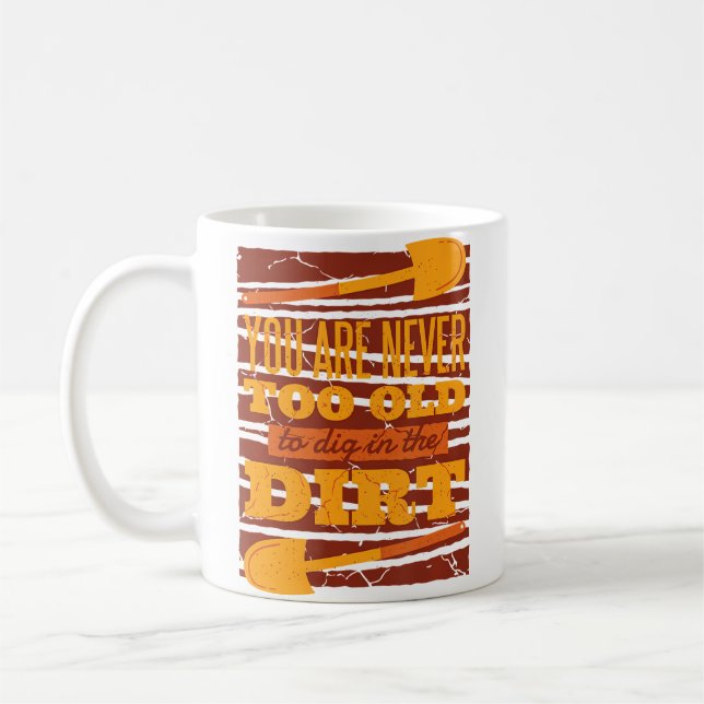 Mug Garden Gardener Dirt Shovel Shovel Gardening Diggi (Gauche)