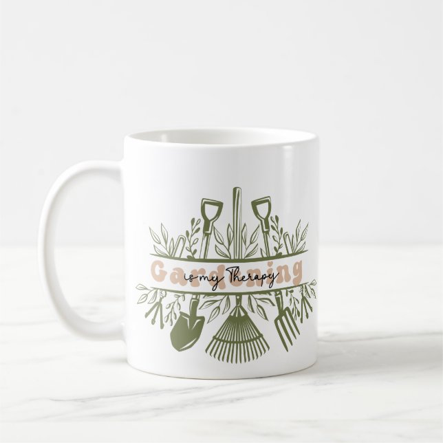 Mug Gardening est ma thérapie (Gauche)