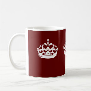 Mug Garder calme Couronne Bourgogne rouge Accent