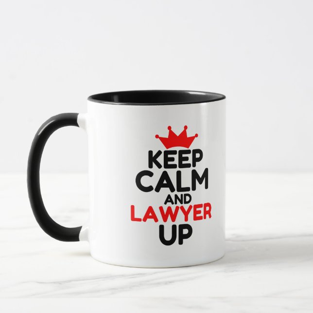 MUG GARDER CALME ET AVOCAT EN AVANT (Gauche)