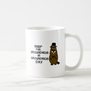 Mug Garder la marmotte de fond dans la journée de la m