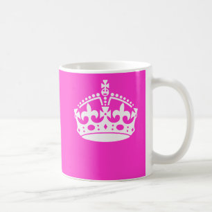 Mug GARDEZ CALM CROWN sur Hot Pink Personnaliser This!