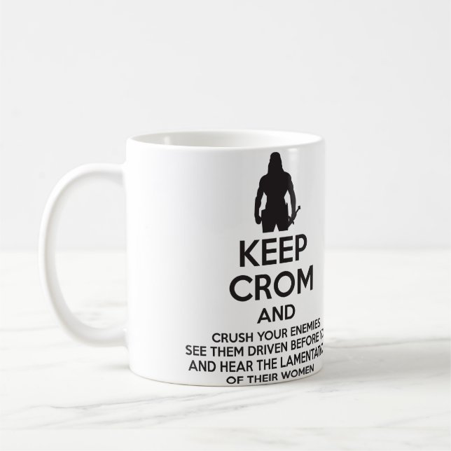 Mug Gardez Crom et écrasez vos ennemis (Gauche)