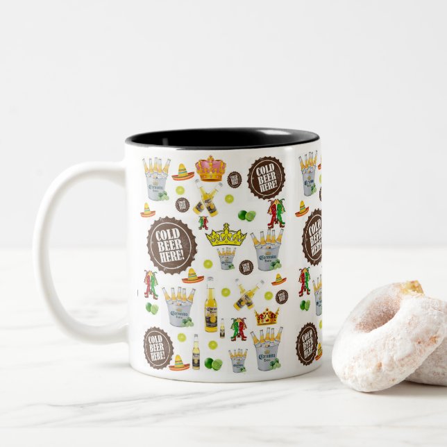 Mug Gardez-la belle bière de Corona (Avec donut)