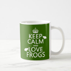 Mug Gardez le calme et aimez les grenouilles (toute