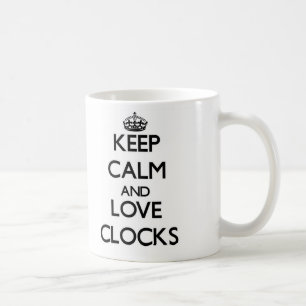 Mug Gardez le calme et aimez les horloges