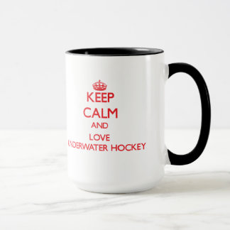 Mug Gardez le calme et aimez l'hockey sous-marin