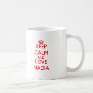 Mug Gardez le calme et aimez Nadia