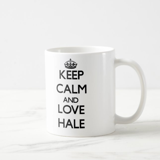Mug Gardez le calme et aimez vigoureux (Droite)