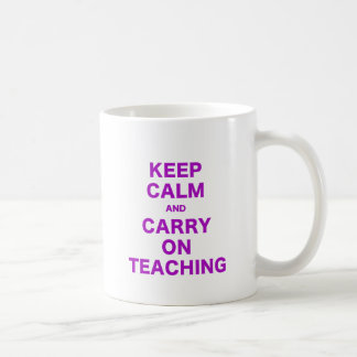 Mug Gardez le calme et continuez l'enseignement