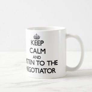 Mug Gardez le calme et écoutez le négociateur