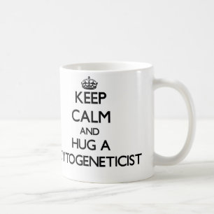 Mug Gardez le calme et étreignez un Cytogeneticist