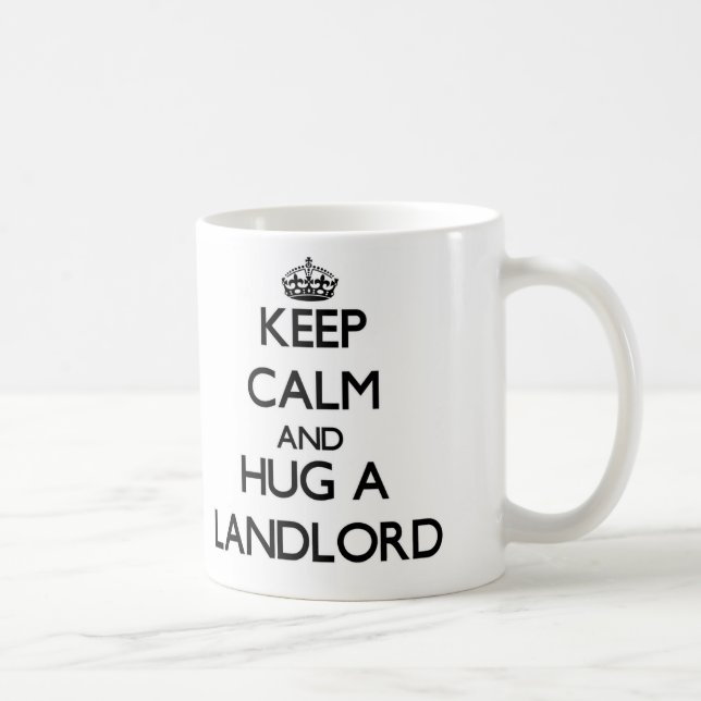 Mug Gardez le calme et étreignez un propriétaire (Droite)
