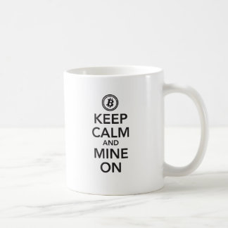 Mug Gardez le calme et extrayez dessus