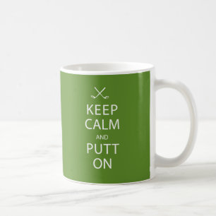 Mug Gardez le calme et frappez légèrement dessus - l
