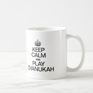 MUG GARDEZ LE CALME ET JOUEZ À CHANUKAH