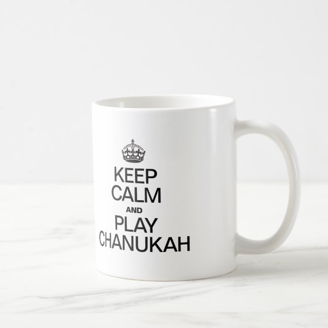 MUG GARDEZ LE CALME ET JOUEZ À CHANUKAH (Droite)