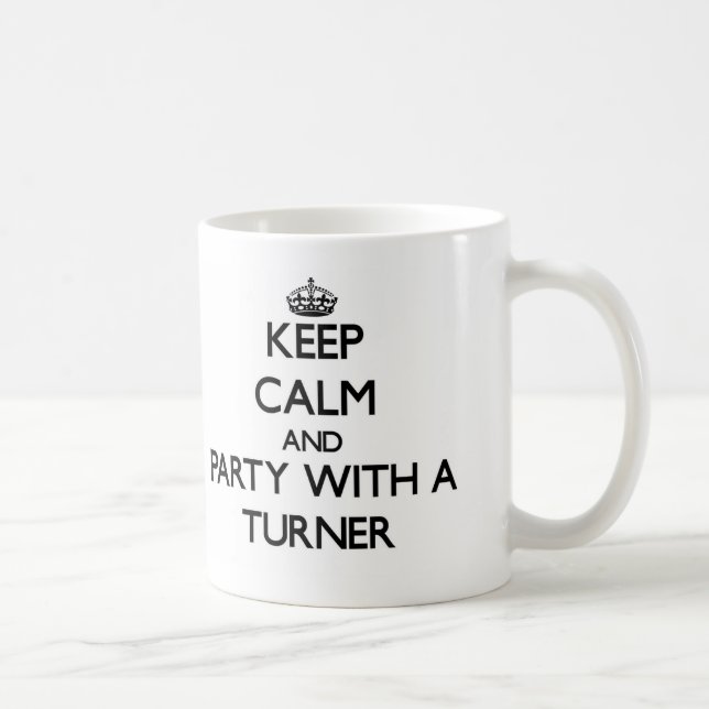 Mug Gardez le calme et la partie avec Turner (Droite)