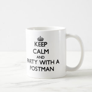 Mug Gardez le calme et la partie avec un facteur