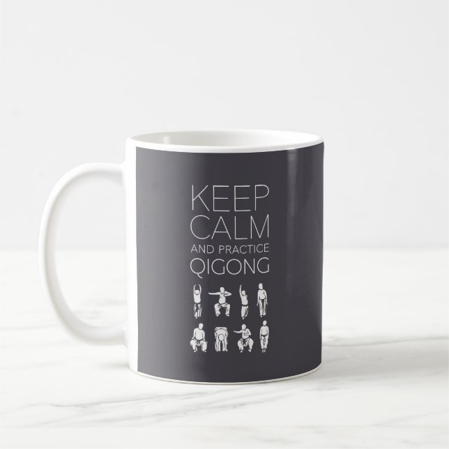 Mug Gardez le calme et la pratique Qigong (Gauche)
