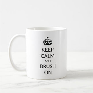 Mug Gardez le calme et le balayez dessus