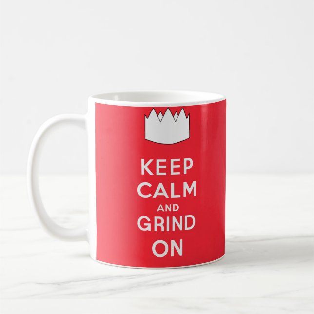 Mug Gardez le calme et le rectifiez dessus (Gauche)
