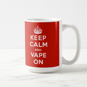 Mug Gardez le calme et le Vape dessus