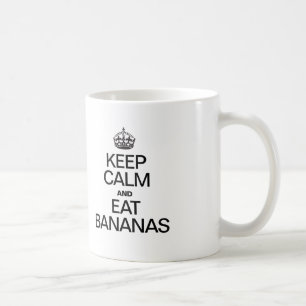 MUG GARDEZ LE CALME ET MANGEZ DES BANANES