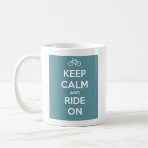 Mug Gardez le calme et montez sur le bleu
