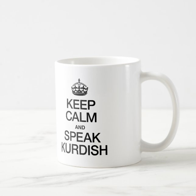 MUG GARDEZ LE CALME ET PARLEZ LE KURDISH (Droite)