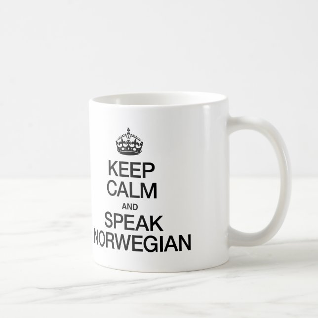 MUG GARDEZ LE CALME ET PARLEZ NORVÉGIEN (Droite)