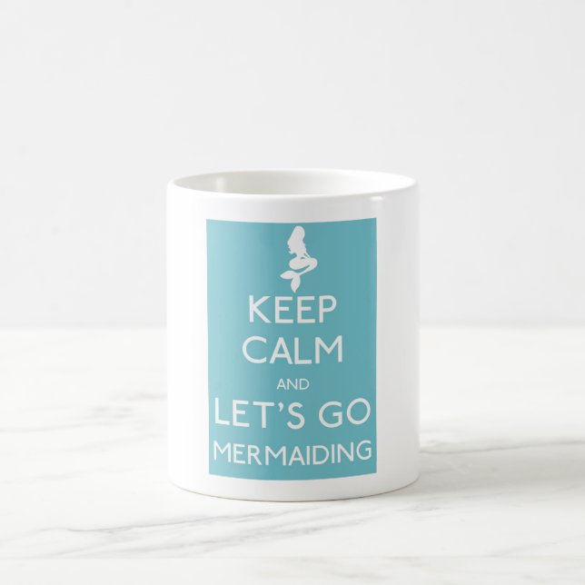 Mug Gardez le calme et partons Mermaiding (Centre)