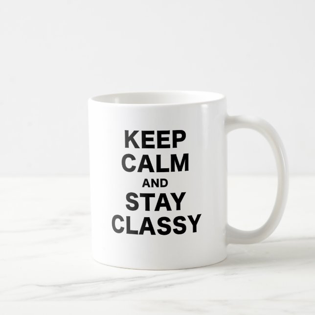 Mug Gardez le calme et restez chic (Droite)