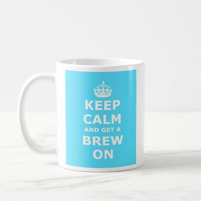 Mug Gardez le calme et réussissez un Brew (Gauche)
