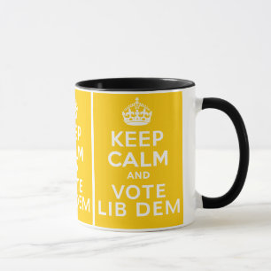 Mug Gardez le calme et votez le ~ Royaume-Uni