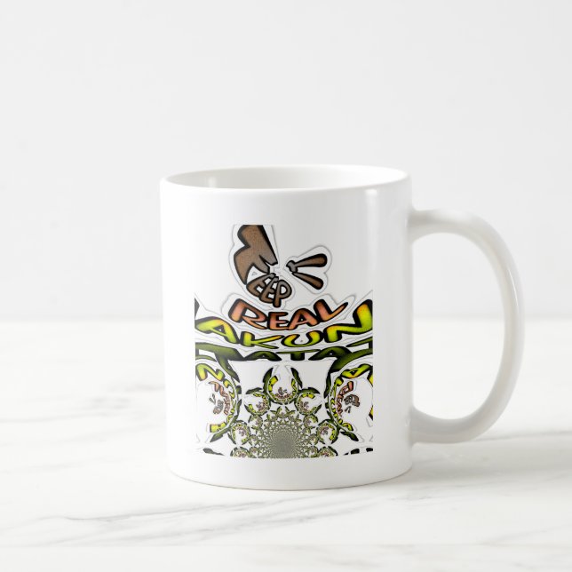 Mug Gardez-le réel : Art Kaleidoscope Impression/Graph (Droite)