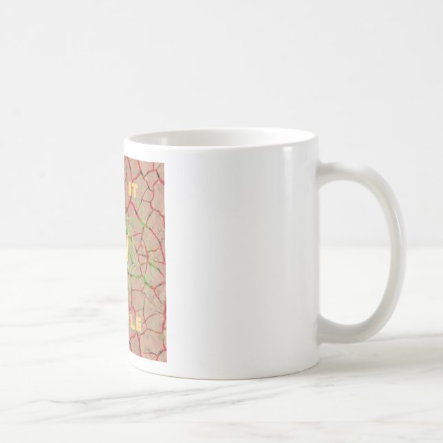 Mug Gardez-le simple : Cracked Earth Royal Clarity Art (Droite)