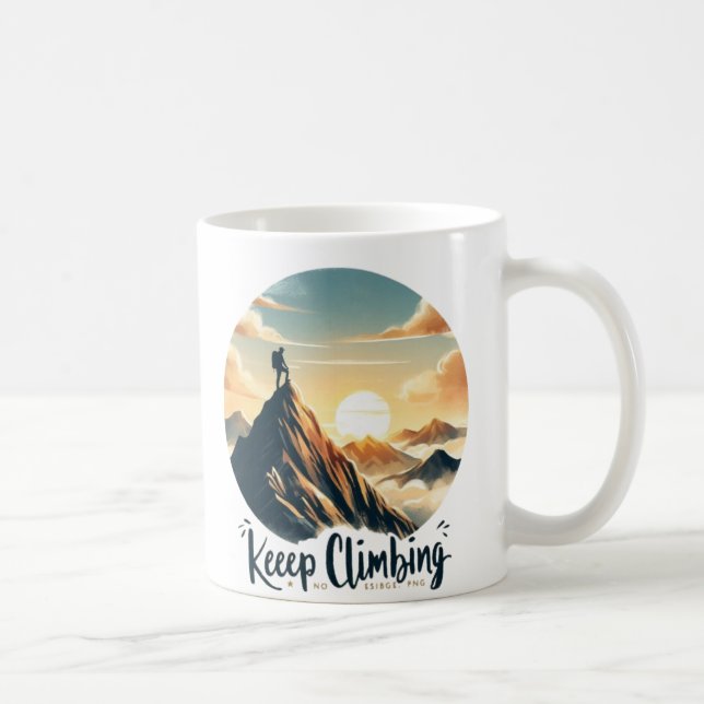 Mug Gardez l'Escalade - Inspirational Mountain Adventu (Droite)