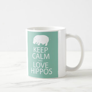 Mug Gardez l'hippopotame d'impression d'hippopotames