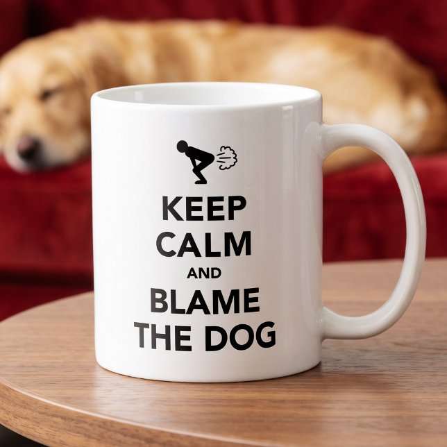 Mug Gardez Votre Calme Et Blâmez Le Chien (Créateur téléchargé)