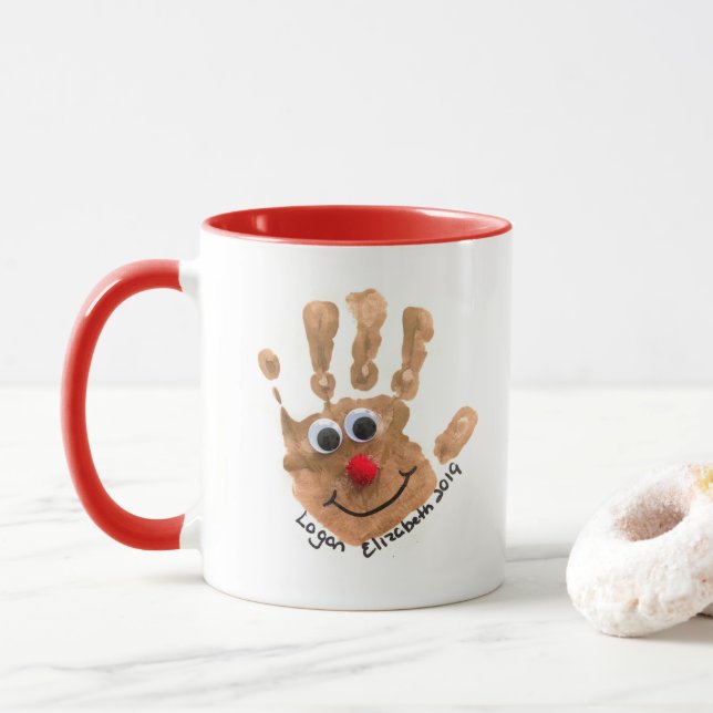 Mug Gardiens d'art personnalisés pour les enfants (Avec donut)