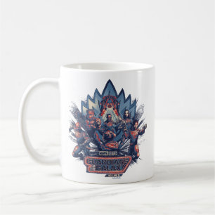Mug Gardiens de la Galaxie Équipe Chargée avec Logo