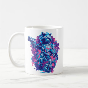Mug Gardiens de la Galaxie Graphique d'équipe stylisé
