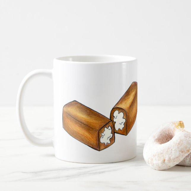 Mug Gâteau à la crème Twinkie Graisse Gâteau Gâteau Gâ (Avec donut)