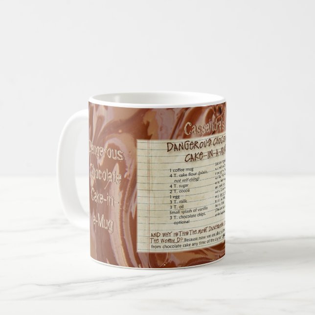 Mug Gâteau au chocolat dans une recette de Mug, Person (Devant gauche)