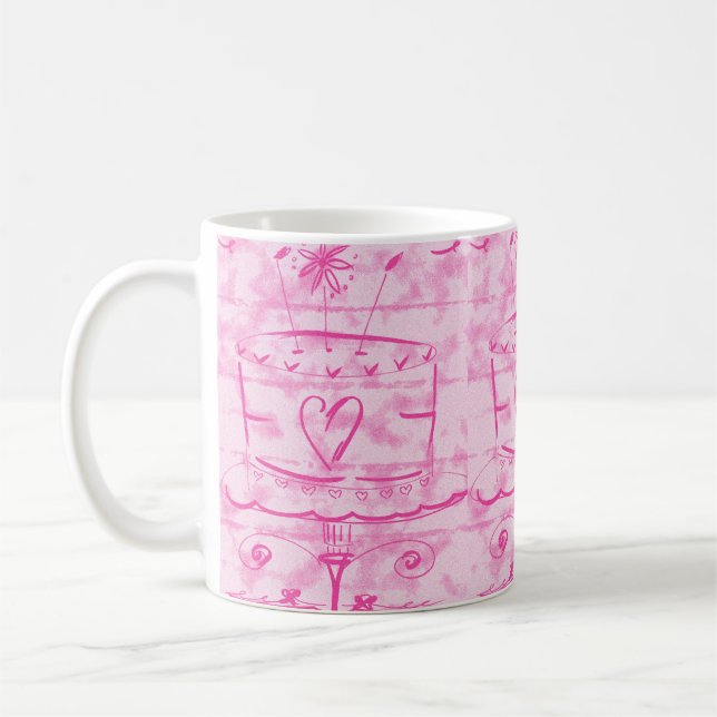 Mug Gâteau rose (Gauche)