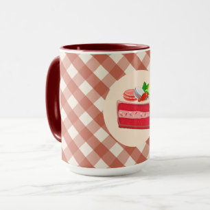 Mug Gâteau velours rouge avec fromage à la crème et fr